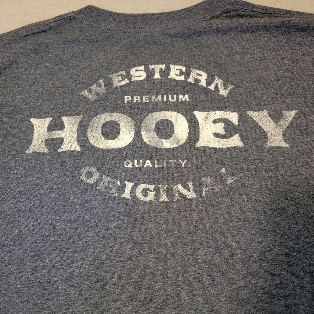Hooey Mens Large Blue Excellent Western Premium Original Graphic Tee 799